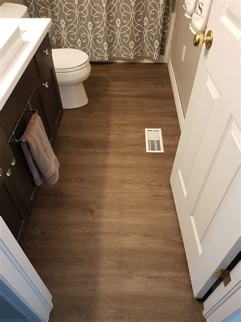 Perfect Installing Luxury Vinyl Plank Flooring In Bathroom And Description