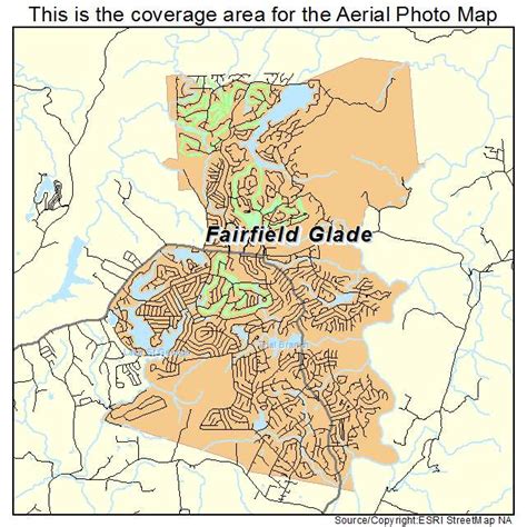 Aerial Photography Map of Fairfield Glade, TN Tennessee