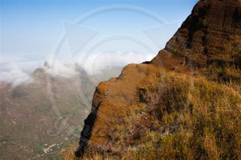 Cabo Verde landscape, volcanic edge in mountains of Santo Antao – Imagerion