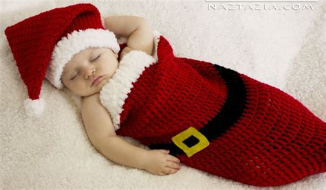 Baby Santa Hat and Cocoon Bunting [Free Crochet Pattern and Video Tutorial] - Your Crochet