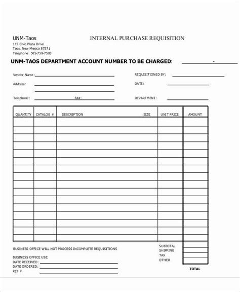 Purchase Requisition form Template Unique Requisition form Example | Templates, Form example ...