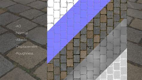 Granite Block Floor Seamless PBR Texture