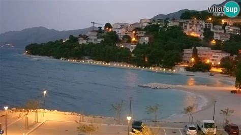 LIVE Webcam Baška Voda - Saint Nikola - beach Baška Voda weather