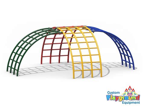 Steel Playground Climber with 4 Mesh Ladders