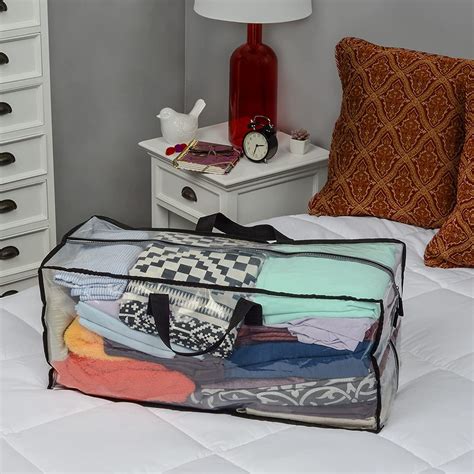 Packing Bags for Moving – 6 Pack Clear Zippered Storage Bags with Hand – Prime Line Retail