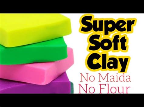 Diy Super soft Clay/Homemade soft Clay/How to make soft Clay at home/Therapy Clay making/slime ...