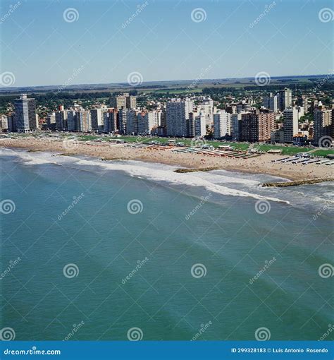 Argentina Miramar Tourist City on the Atlantic Ocean Stock Image ...