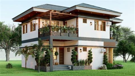 Modern Tropical House in Grey and Brown Colors - Pinoy House Plans