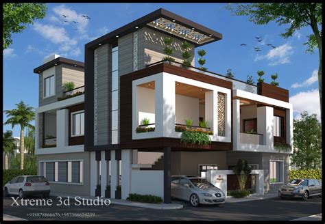 3d Exterior House Building Design Services at Rs 4000/square meter in Indore | ID: 20278878712