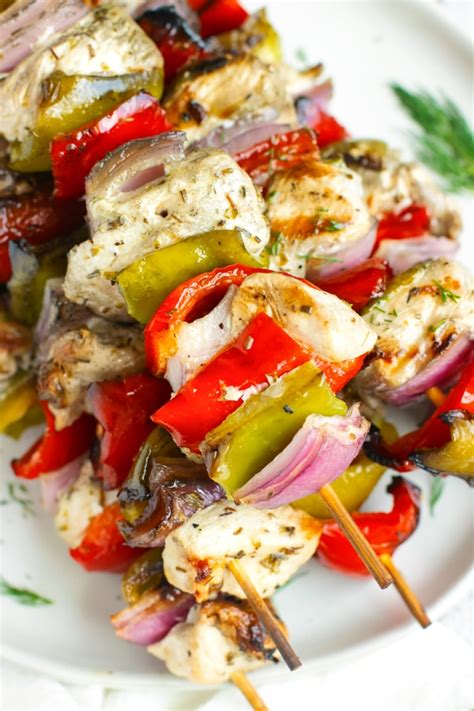 Grilled Greek Chicken Shish Kabobs Recipe | Keto + Whole 30