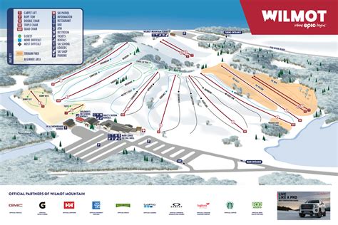 Wilmot Mountain Trail map - Freeride