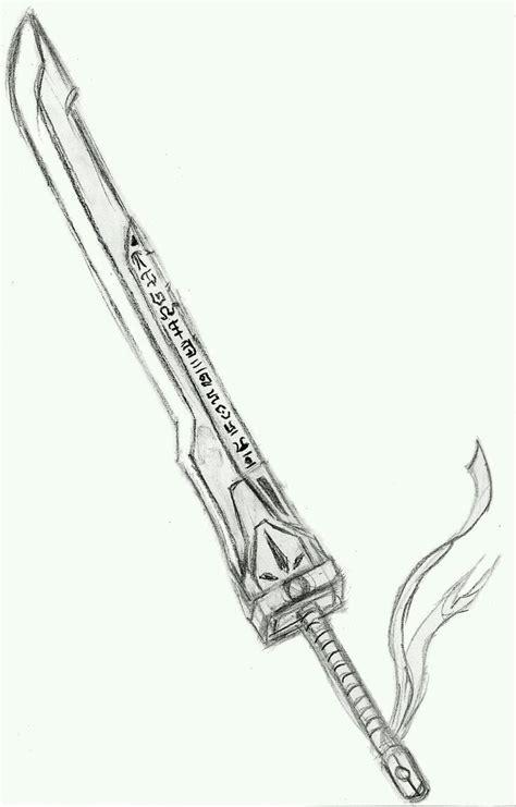 Anime Sword Drawing