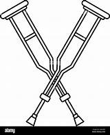 Crutches Coloring Pages sketch template