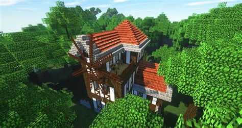 House in the woods. (Modded) : r/Minecraft