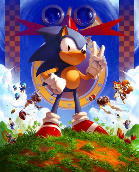 Cook and Becker Teases New Classic Sonic Art Print - Merch - Sonic Stadium