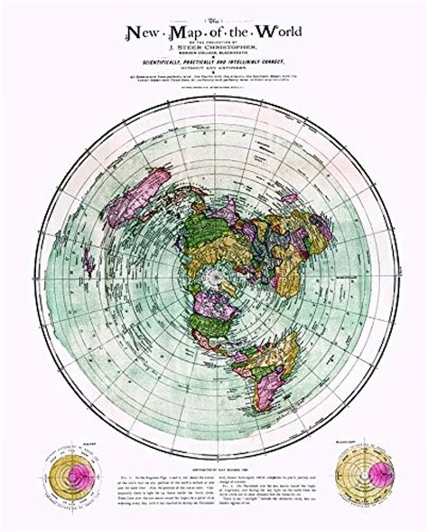 Mapas De La Tierra Plana Antigua Vintage Viaje Mapa Mundial Con Ciudades En Detalle Mapas De ...