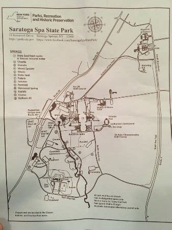 Saratoga Springs State Park Map - States Of America Map