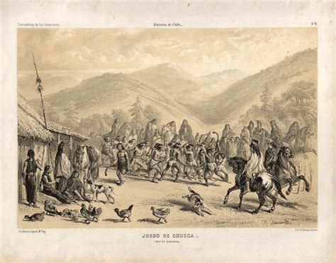 Juego de Chueca - Played by Mapuche Indians - 1854 | HockeyGods