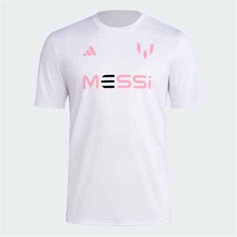 adidas Men's Soccer Messi Wordmark Tee - White adidas US