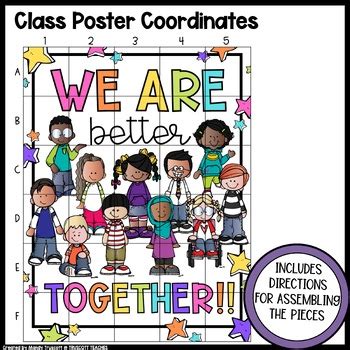 We are Better Together Back to School Collaborative Class Poster