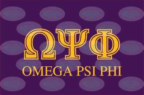 Omega Psi Phi Greek Symbols PNG | Etsy