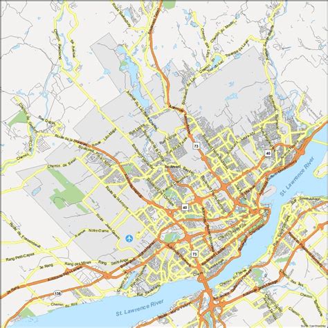 Quebec City Map, Canada - GIS Geography