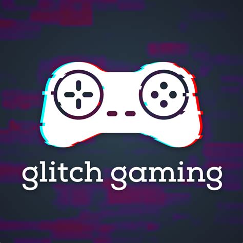 Glitch Gaming - Anaglyph game controller logo - Roven Logos