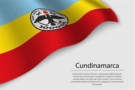 ola bandera de cundinamarca es un región de Colombia 21806816 Vector en Vecteezy