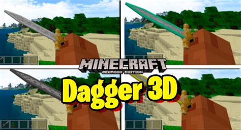 Dagger 3D Pack (1.20, 1.19) - MCPE/Bedrock - 9Minecraft.Net