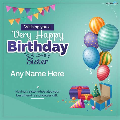 Happy Birthday Wishes Cards With Customized Name Free | WishesCave