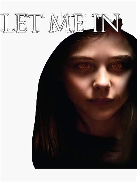 "Let Me In Horror Movie Poster " Sticker by shannpat81 | Redbubble