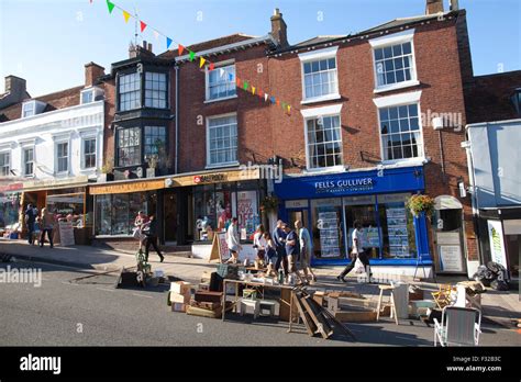 High Street, Lymington, market town, Hampshire, England, United Kingdom ...