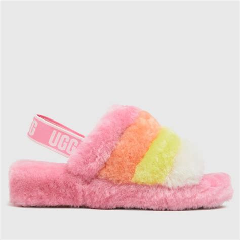 UGG Pink Fluff Yeah Multi Slippers - ShoeFreak