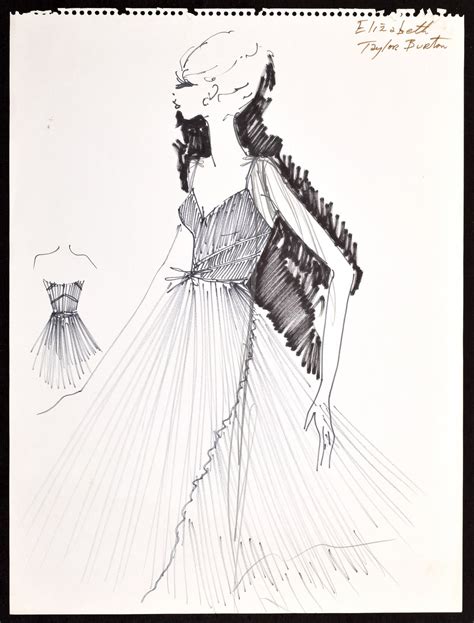 Unseen Detailed Sketches By Karl Lagerfeld Are Up For Auction | British Vogue | British Vogue