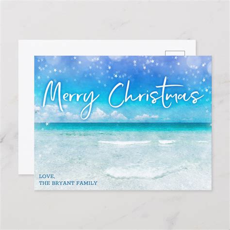 Beach Christmas Cards 2023 | Coastal Holiday Cards | Tropical Christmas Cards | Family Photo Cards