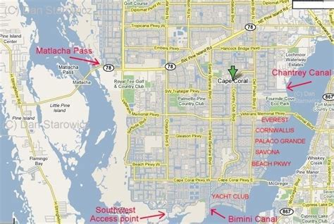 Map Of Cape Coral Florida Neighborhoods | Draw A Topographic Map