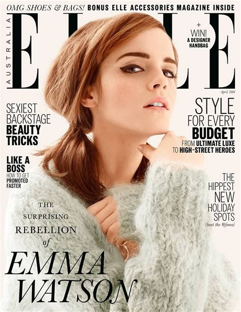 Elle Austrália Abril 2014 | Emma Watson [Capa] | Emma watson elle ...