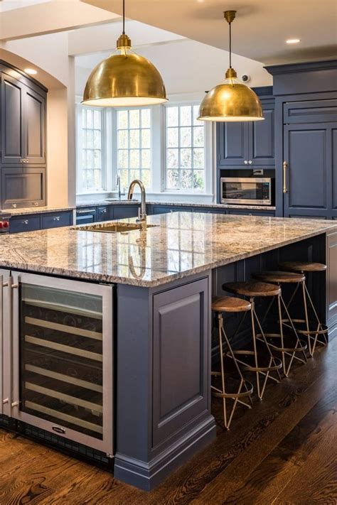 35 Blue Cabinets With Granite Countertops Design Ideas