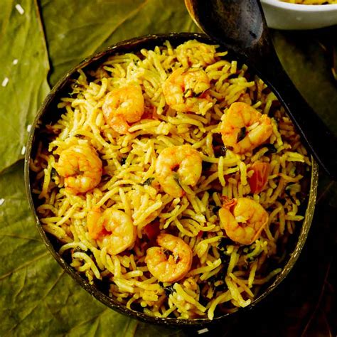 Prawn biryani, Eral Biryani Recipe - Kannamma Cooks