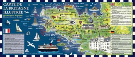 Bretagne carte touristique » Voyage - Carte - Plan