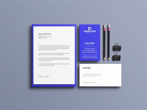 Premium PSD | Minimal Stationery Mockup