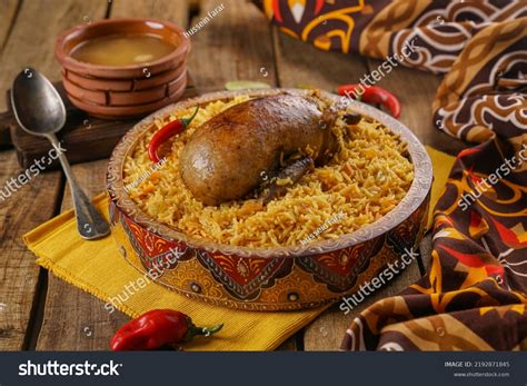 Arabic Cuisine Egyptian Traditional Stuffed Pigeon Stock Photo ...