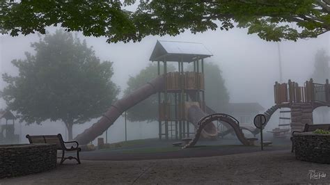 Images in Fog – Playground | Photos by Ravi