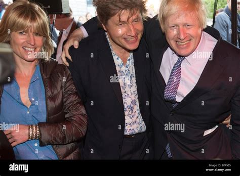 London, UK. 20 May 2015. Pictured: Johnson siblings Rachel Johnson, Leo Johnson and Boris ...