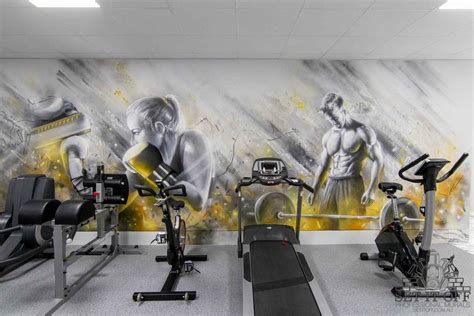 Gym Interior Wall Art - Graffiti Artist Melbourne - Murals