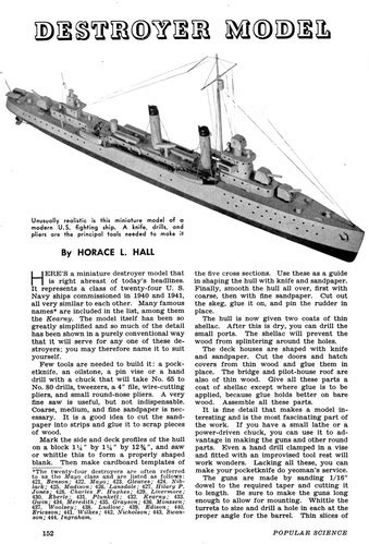 Popular Science Monthly - USS Kearny - Solid Model Memories