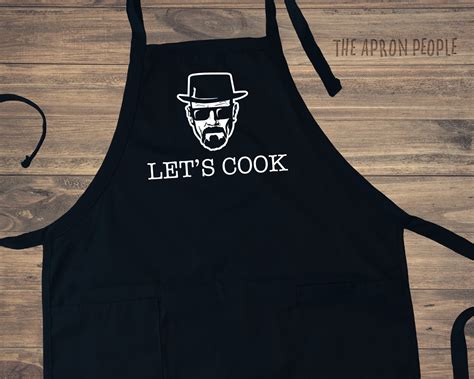 Let's Cook Personalized Apron Apron for Men Custom Mens | Etsy