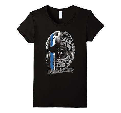 Police Officer Spartan Shirt Law Enforcement