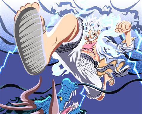 luffy, gear 5, vs kaido, dragon, one piece, 4k, HD Wallpaper | Rare Gallery