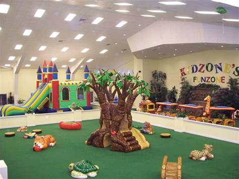 Indoor Playground interior design for Kidzone Preschool - Interior Design. Like the mini walls ...